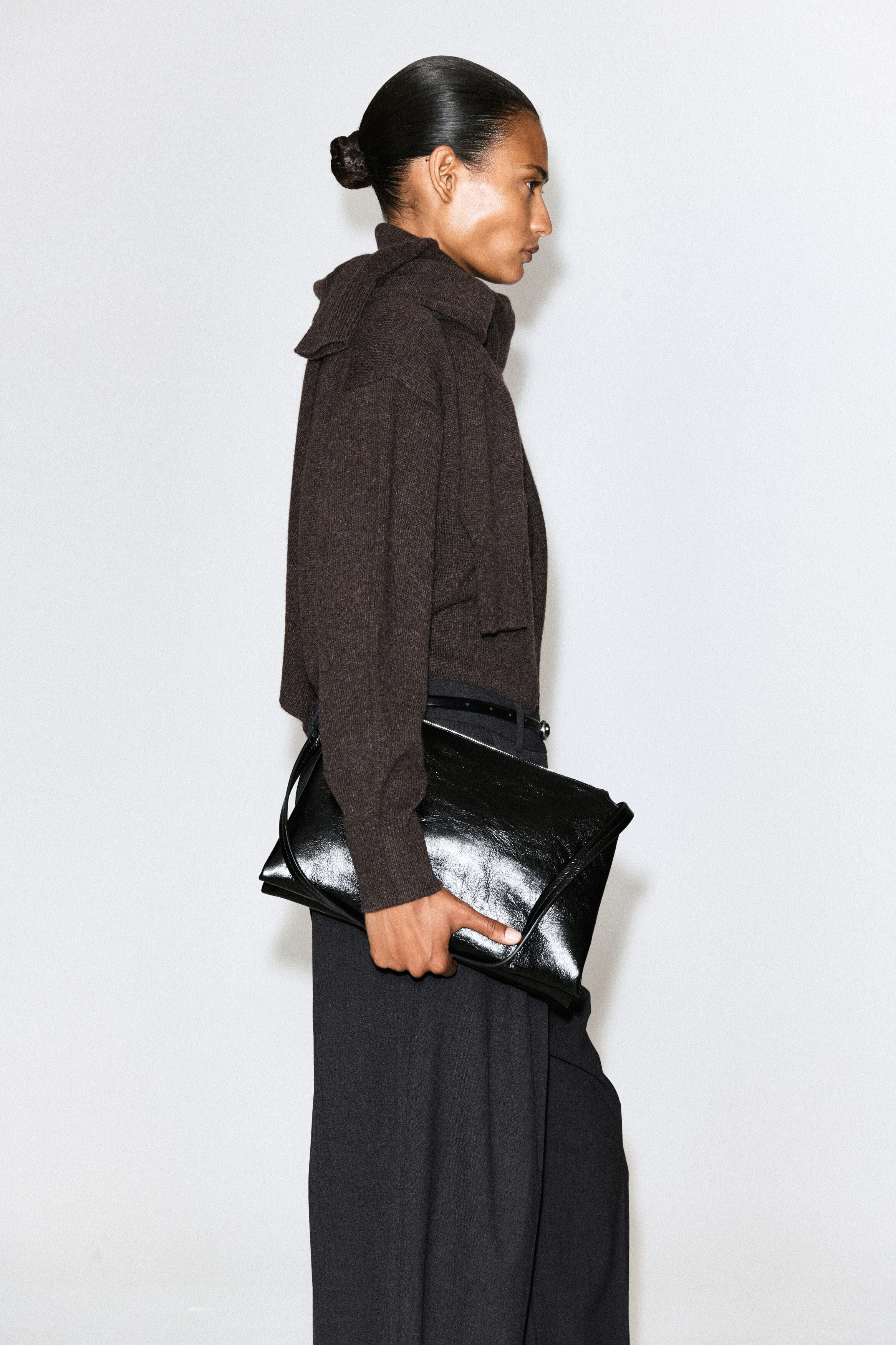 Pavilion Shoulder Bag - Leather, Alternate, color, BLACK