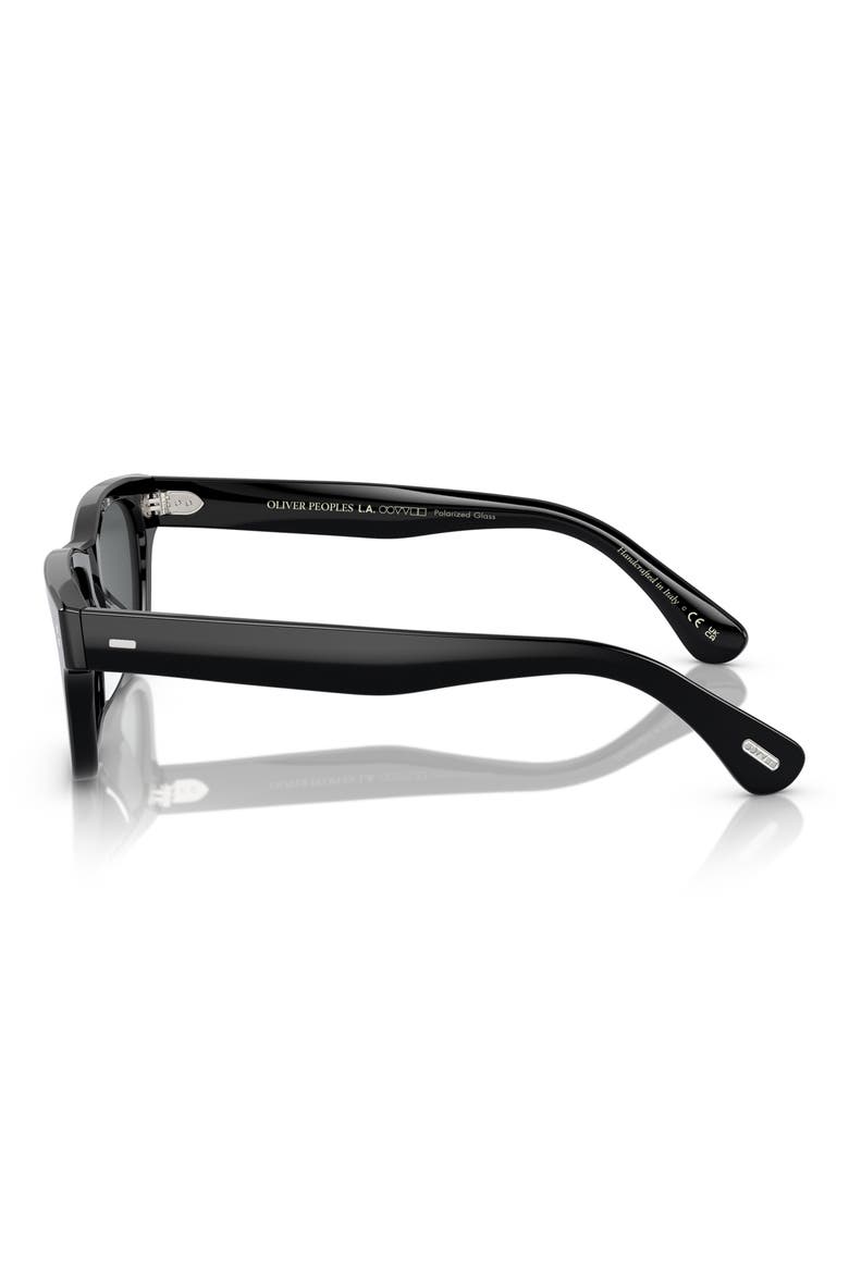 Rosson Sun 53mm Gradient Polarized Square Sunglasses, Alternate, color, BLACK POLARIZED