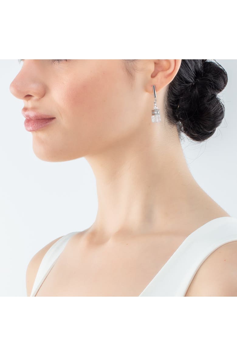 Geocube® Precious Fusion Pearls Earrings, Alternate, color, White