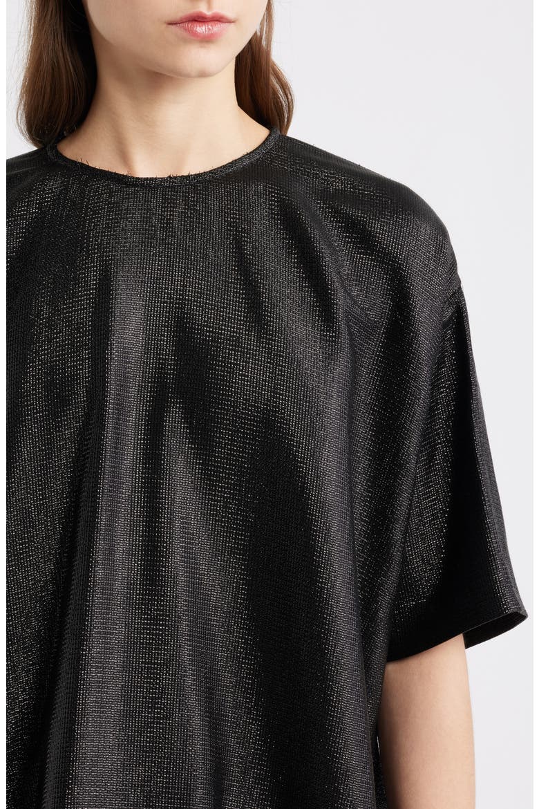 Bacres Metallic Top, Alternate, color, BLACK