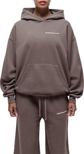 Vintage Taupe Relaxed Hoodie