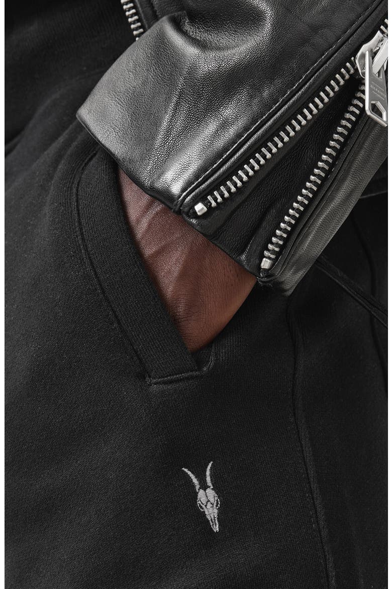 Raven Cotton Sweatpants, Alternate, color, BLACK