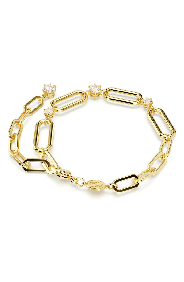 Swarovski Constella Bracelet, Alternate, color, Gold