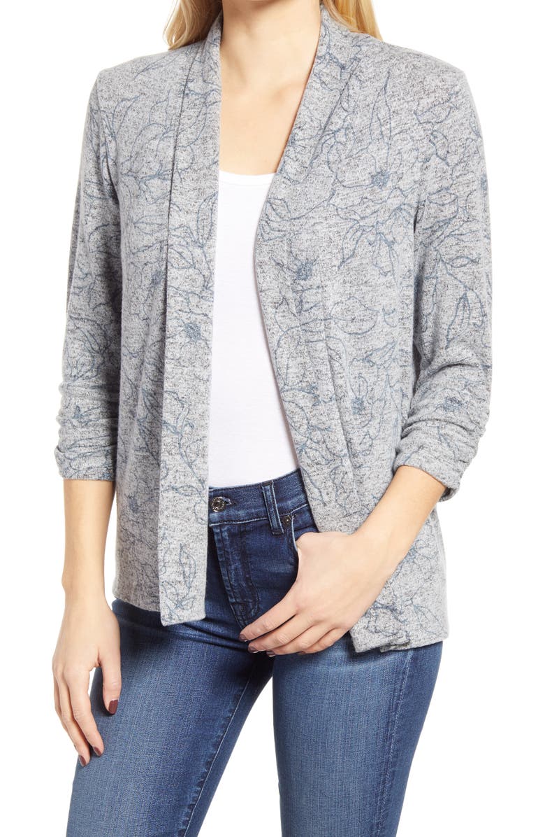 Bobeau Hacci Open Cardigan, Main, color, 