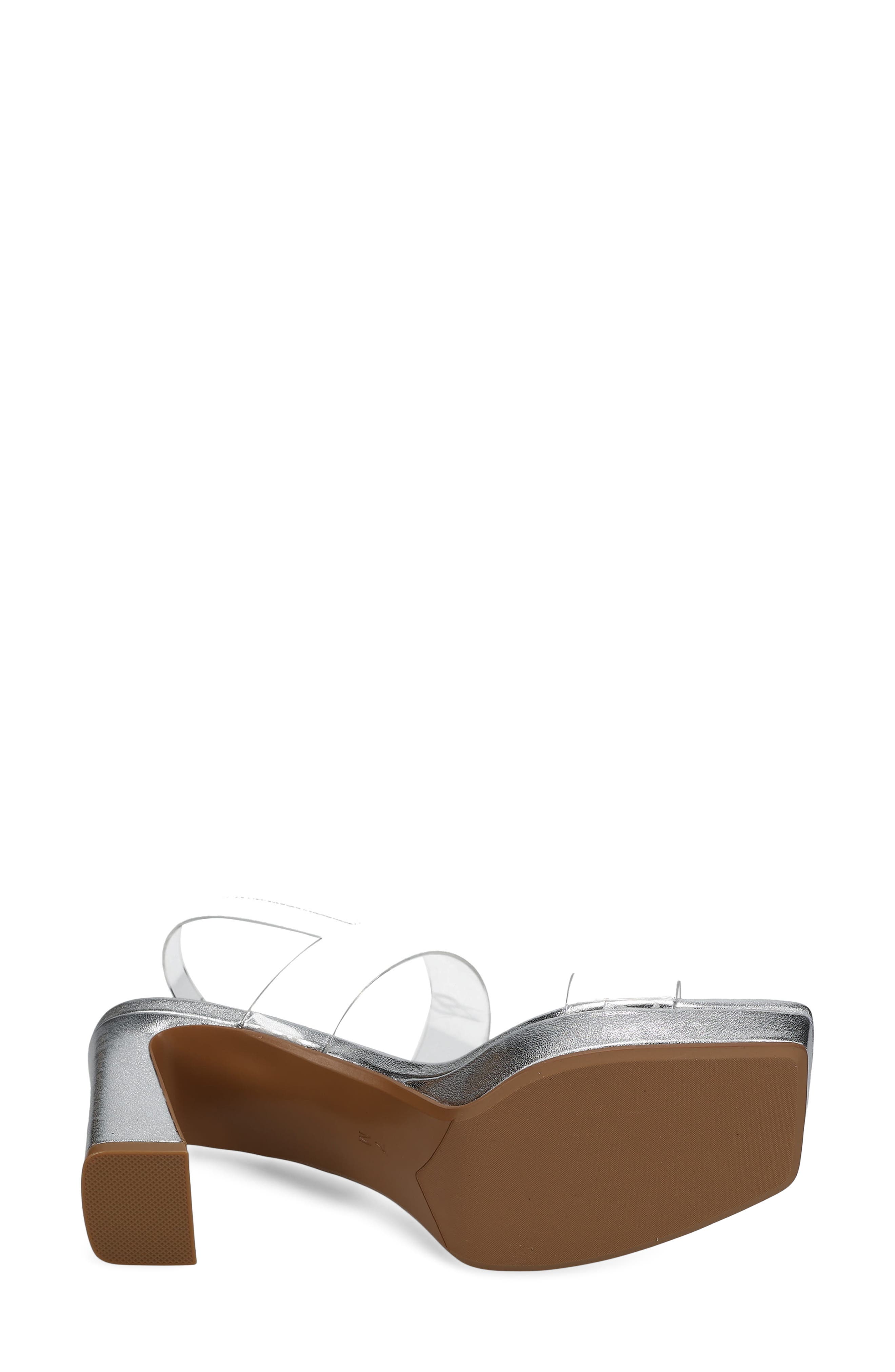 Maida Slingback Platform Sandal, Alternate, color, CLEAR