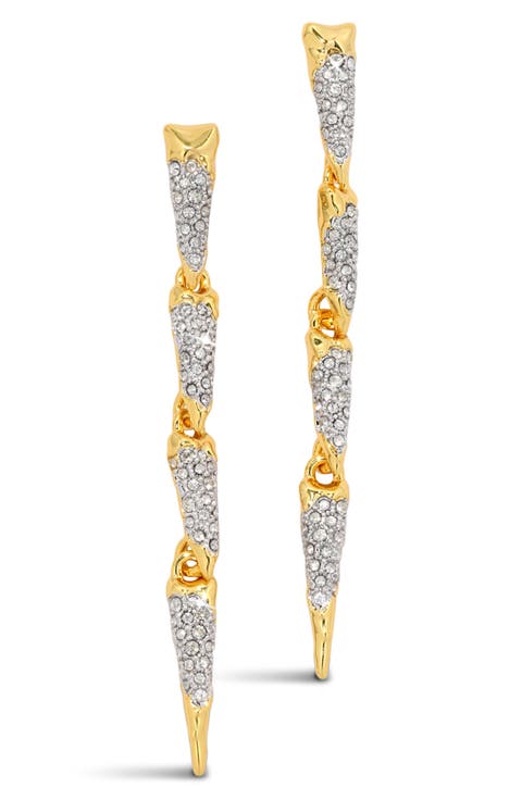 Solanales Crystal Spear Drop Earrings