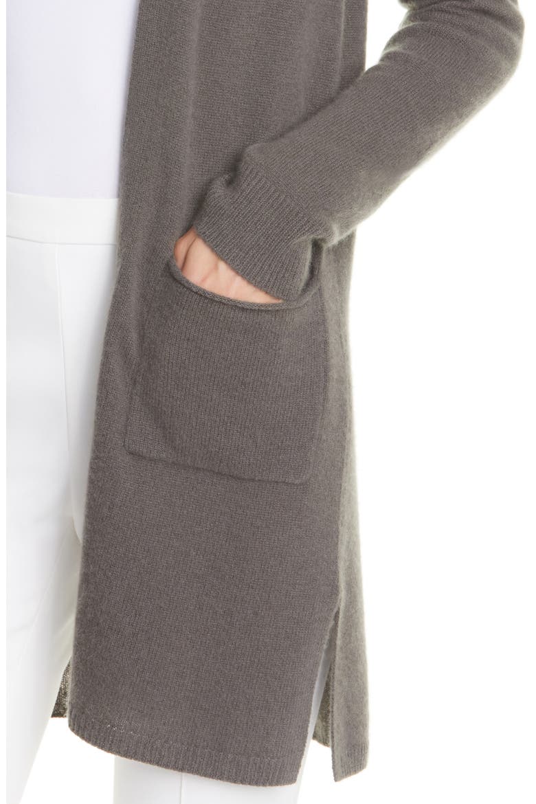Cashmere Open Cardigan, Alternate, color, CHESTNUT