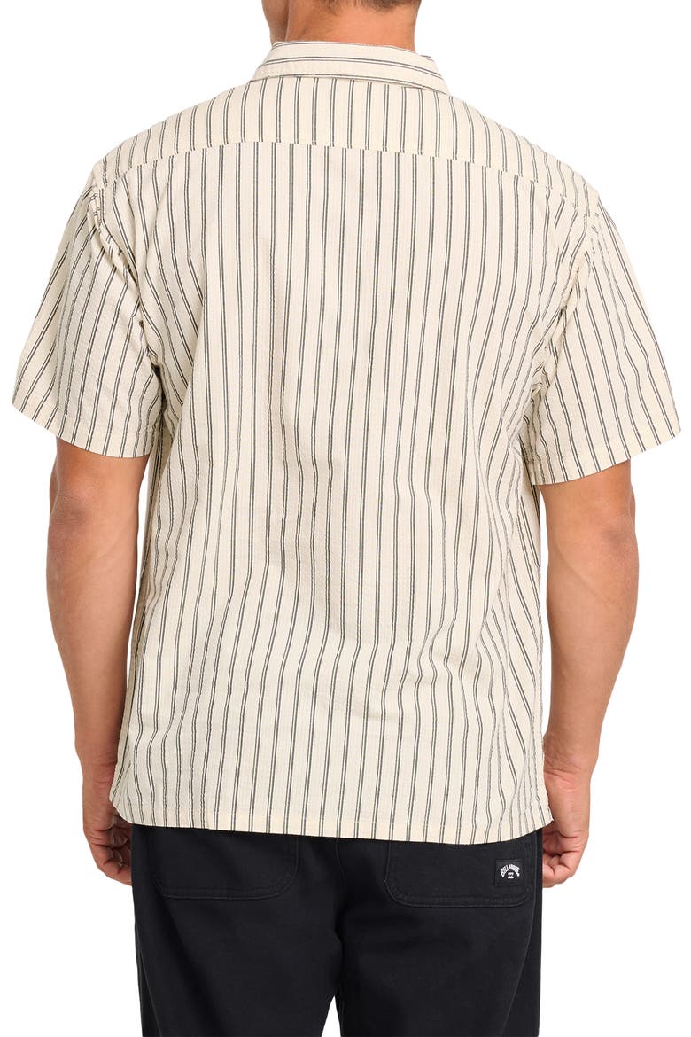 Vista Striped Short Sleeve Shirt, Alternate, color, OFF WHITE