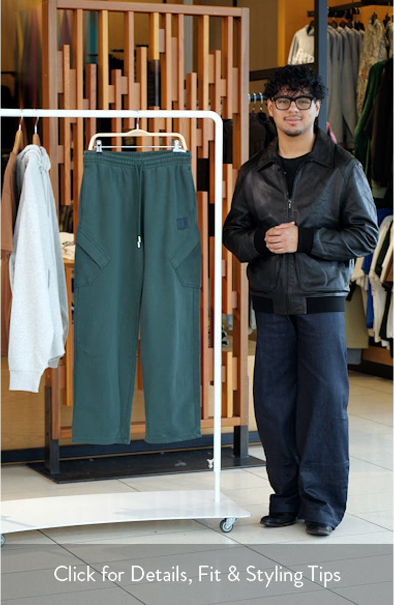 Flight Logo Fleece Cargo Sweatpants, sales video thumbnail