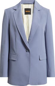 BOSS Jabla One-Button Crepe Blazer
