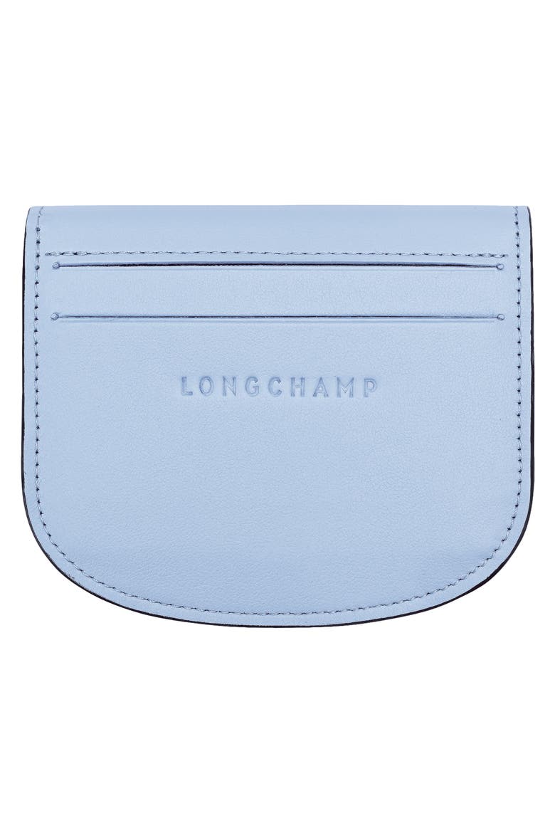 Le Pliage Xtra Leather Flap Card Case, Alternate, color, WAVE
