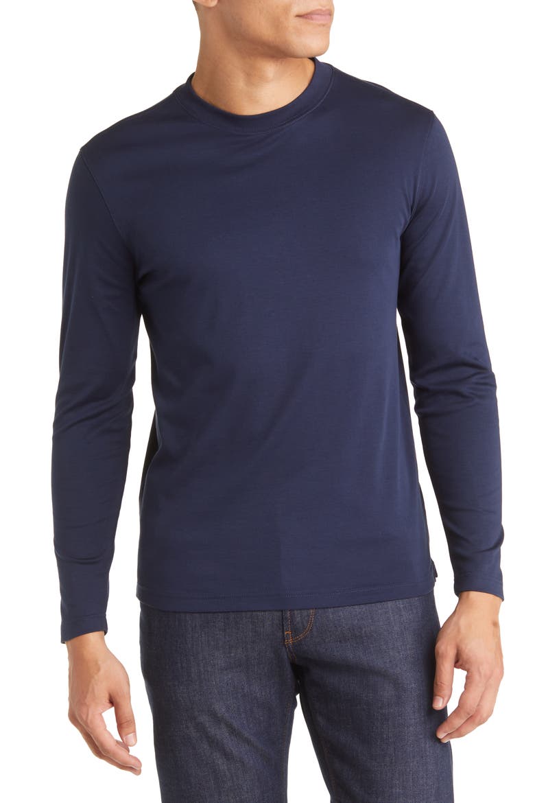 Georgia Long Sleeve T-Shirt, Main, color, SPACE BLUE