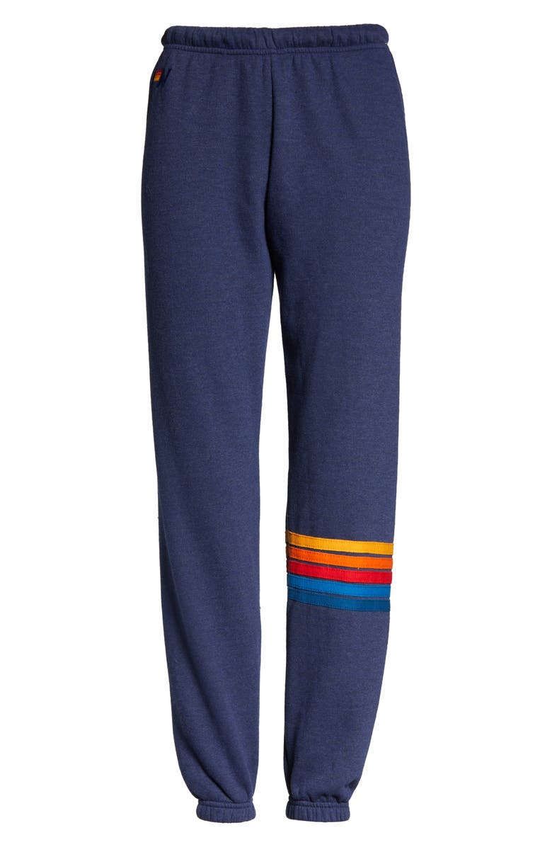 Aviator Nation Women's Rainbow Stitch Sweatpants, Alternate, color, 