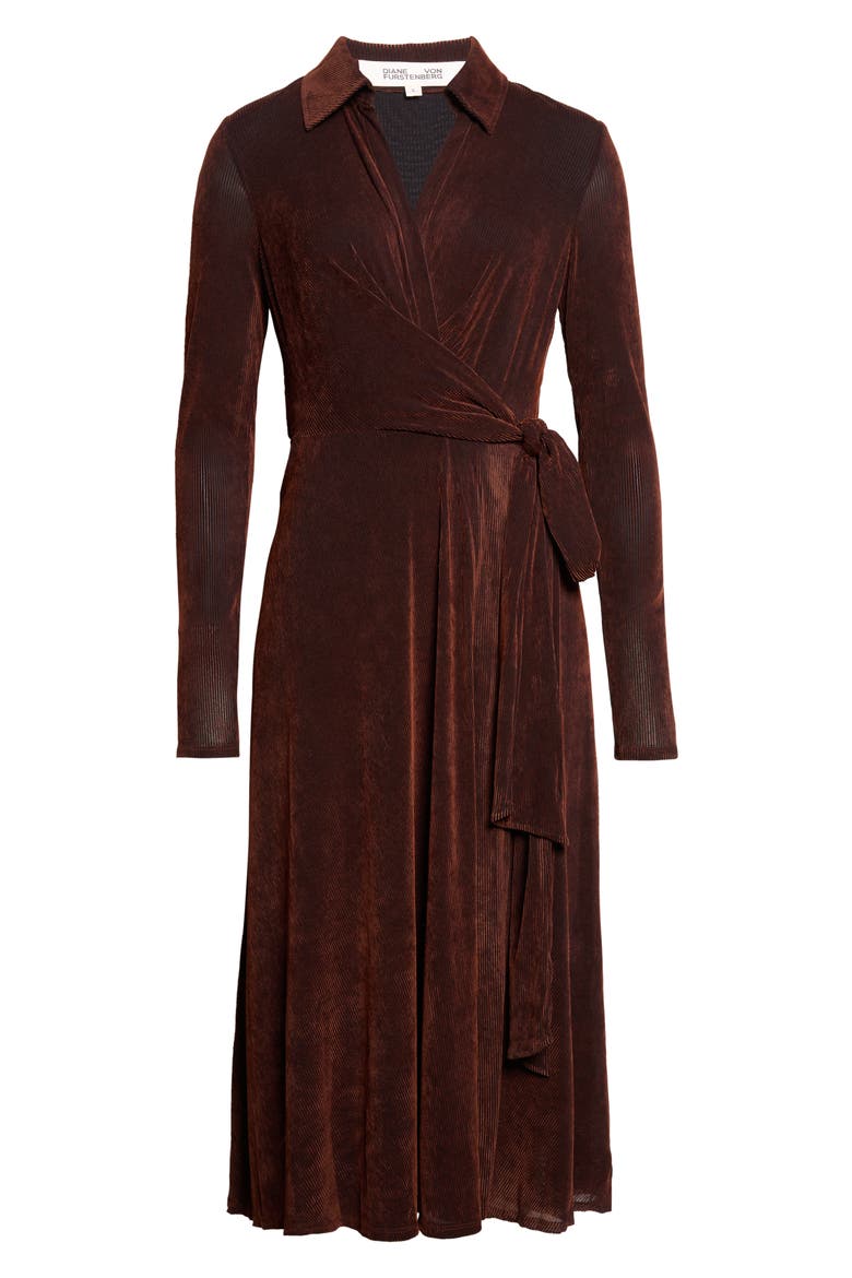 Phoenix Corduroy Wrap Dress, Main, color, SOIL