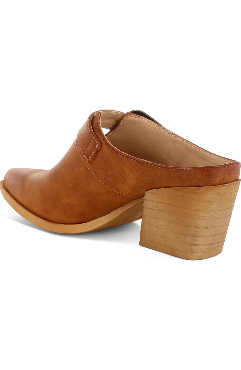 Rag & Co Holler Carved Buckle Mule, Alternate, color, Tan