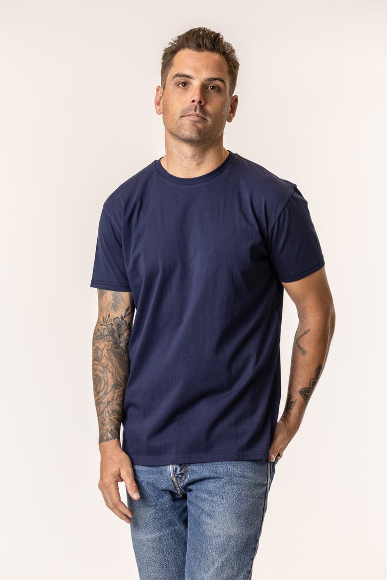 Organic Cotton Men's T-Shirt, Alternate, color, Navy Blue