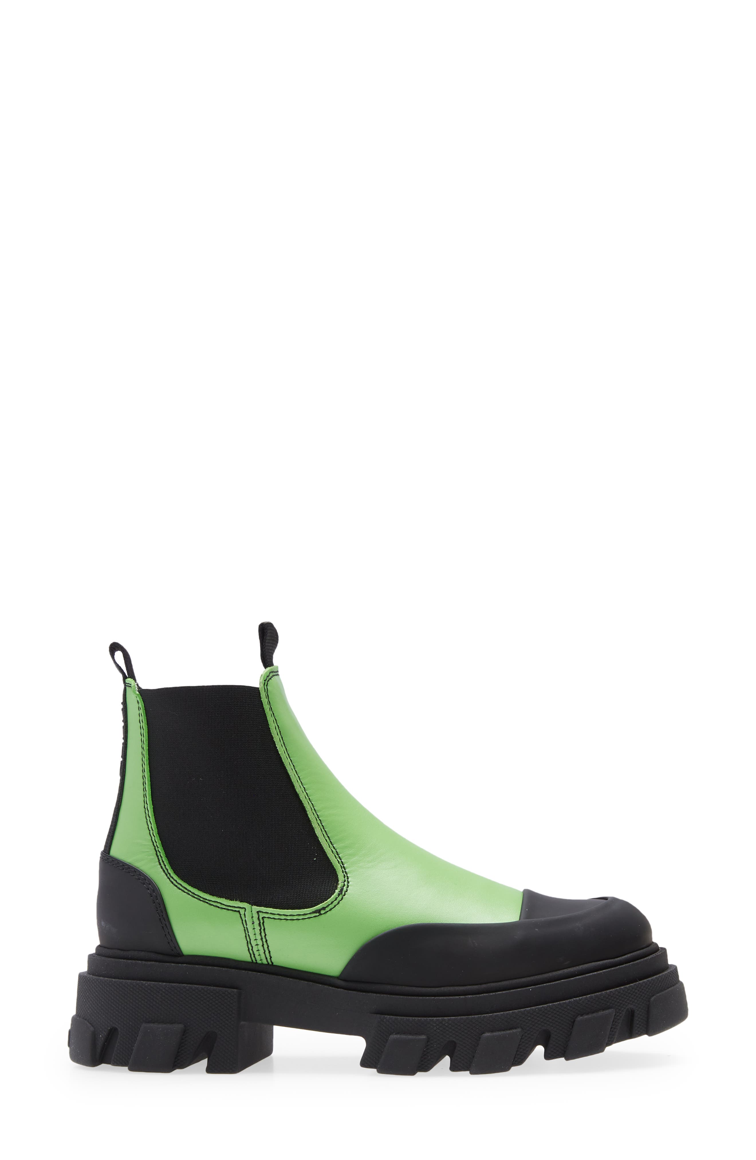 Calf Leather Low Chelsea Boot, Alternate, color, FLASH GREEN