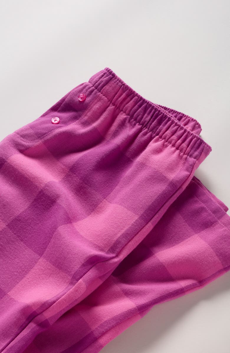Nordstrom Kids' Boxer Pajama Pants, Alternate, color, Purple- Pink Sleep Plaid
