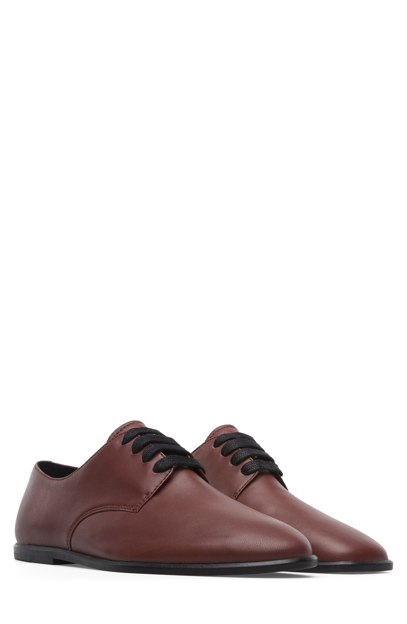 Camper Mixed Toe Leather Derby, Main, color, 