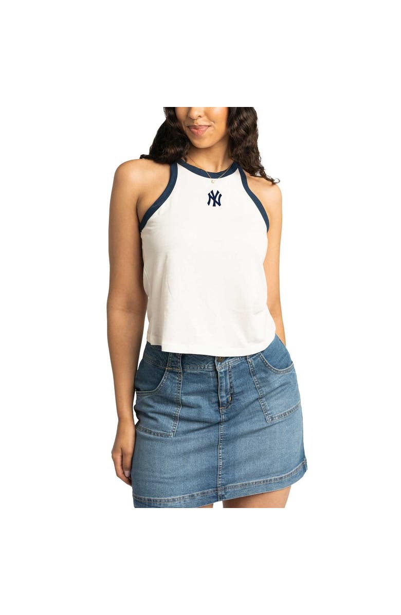 LUSSO Women's Lusso White New York Yankees Jane Tank Top, Main, color, 