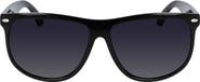 Cole Haan 60mm Polarized Gradient Straight Top Sunglasses