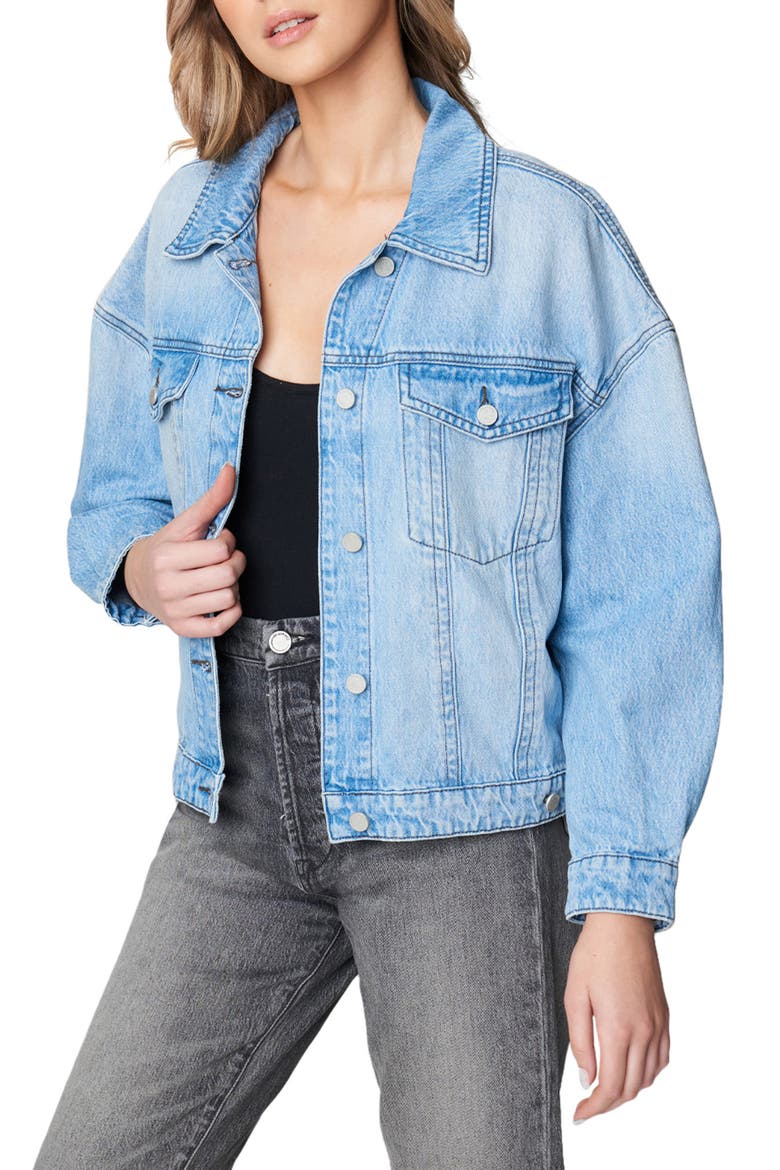 Denim Trucker Jacket, Alternate, color, STEAL THE SHOW