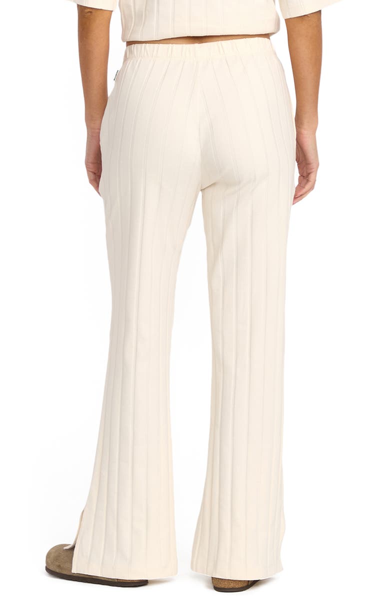 Billabong Cass Split Hem Rib Pants, Alternate, color, White Cap