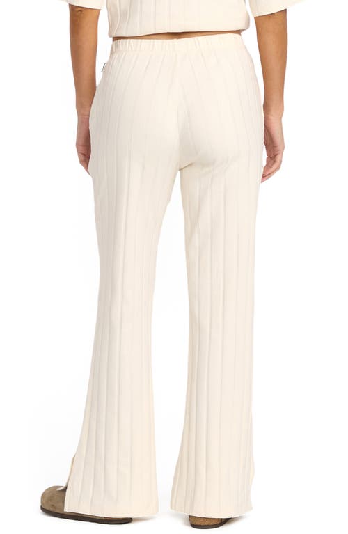Billabong Cass Split Hem Rib Pants In White