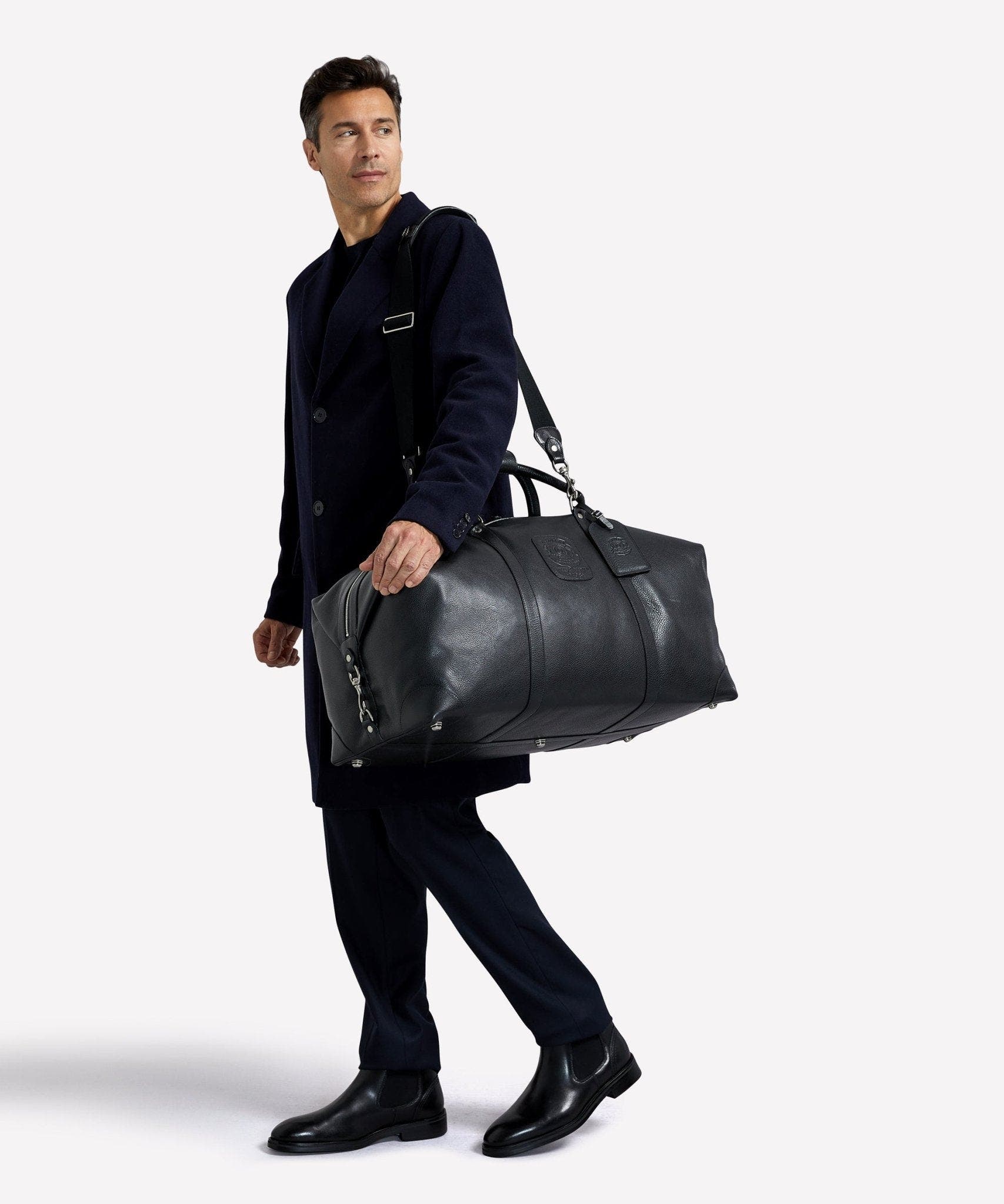 Ghurka Cavalier III No. 98, Alternate, color, Vintage Black Leather