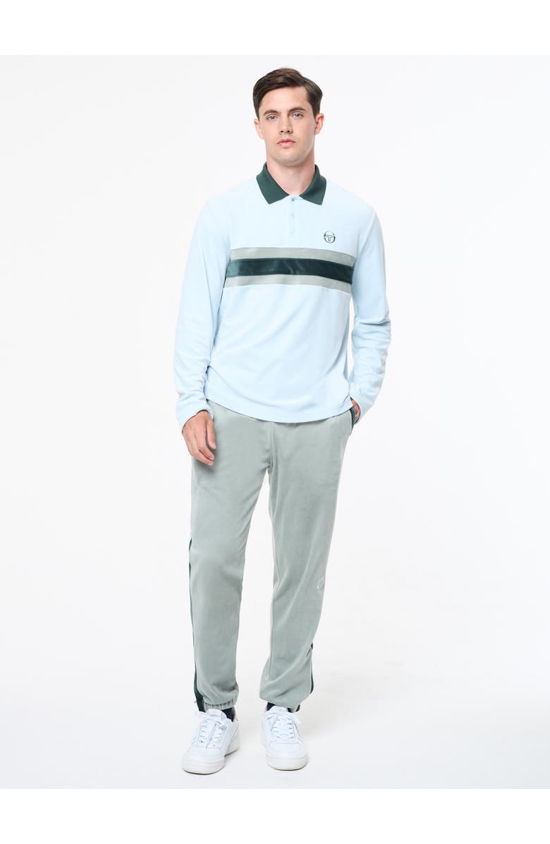 Sergio Tacchini Banda Velour Polo, Alternate, color, Baby Blue