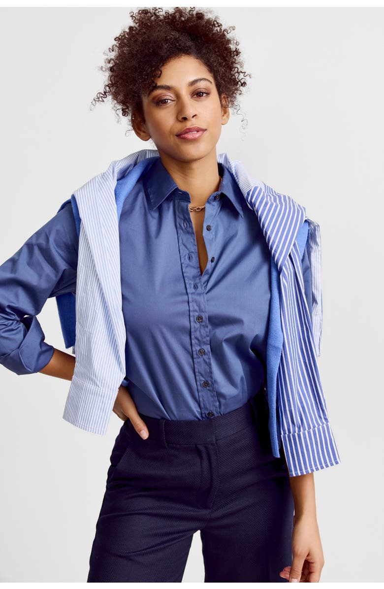 The Shirt by Rochelle Behrens The Icon Shirt, Alternate, color, Midway Blue