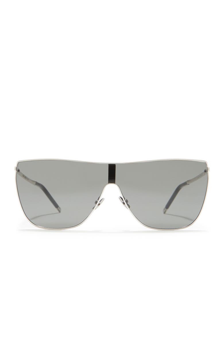 Saint Laurent Shield 99mm Sunglasses, Alternate, color, 