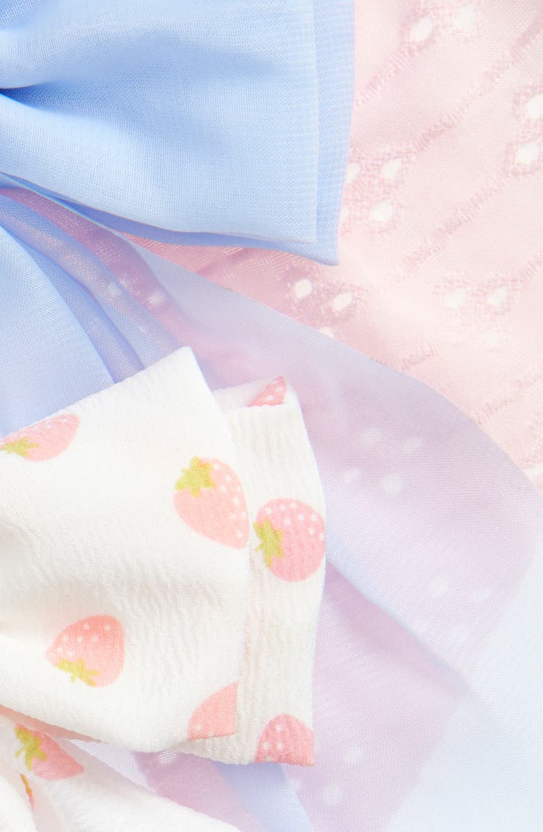 Capelli New York Kids' 3-Pack Bow Hair Clips, Alternate, color, Pink Combo