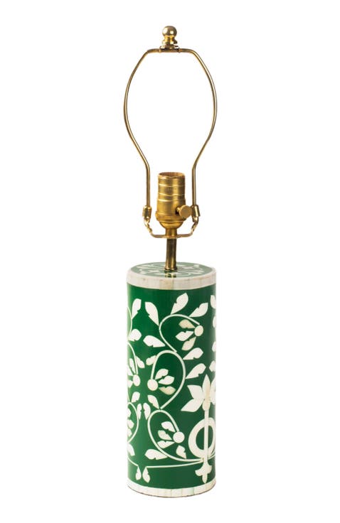 Floral Vines Table Lamp - Green