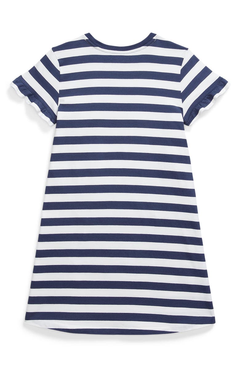 Polo Ralph Lauren Kids' Polo Bear Stripe T-Shirt Dress, Alternate, color, 