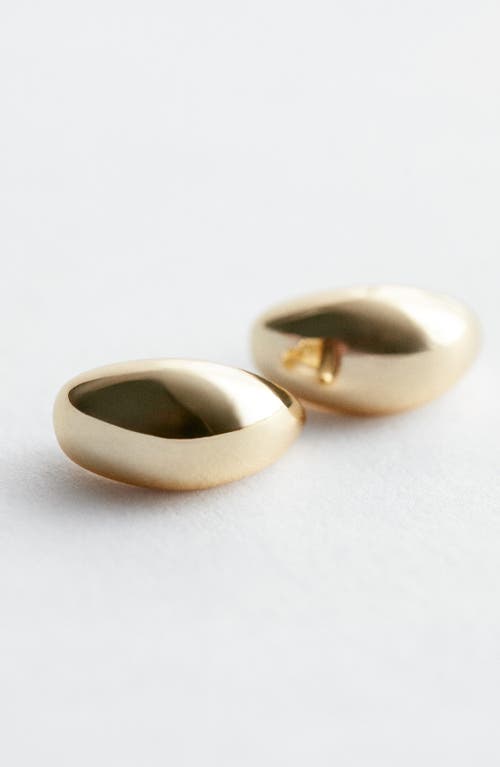 & Other Stories Chunky Hoop Earrings In Gold