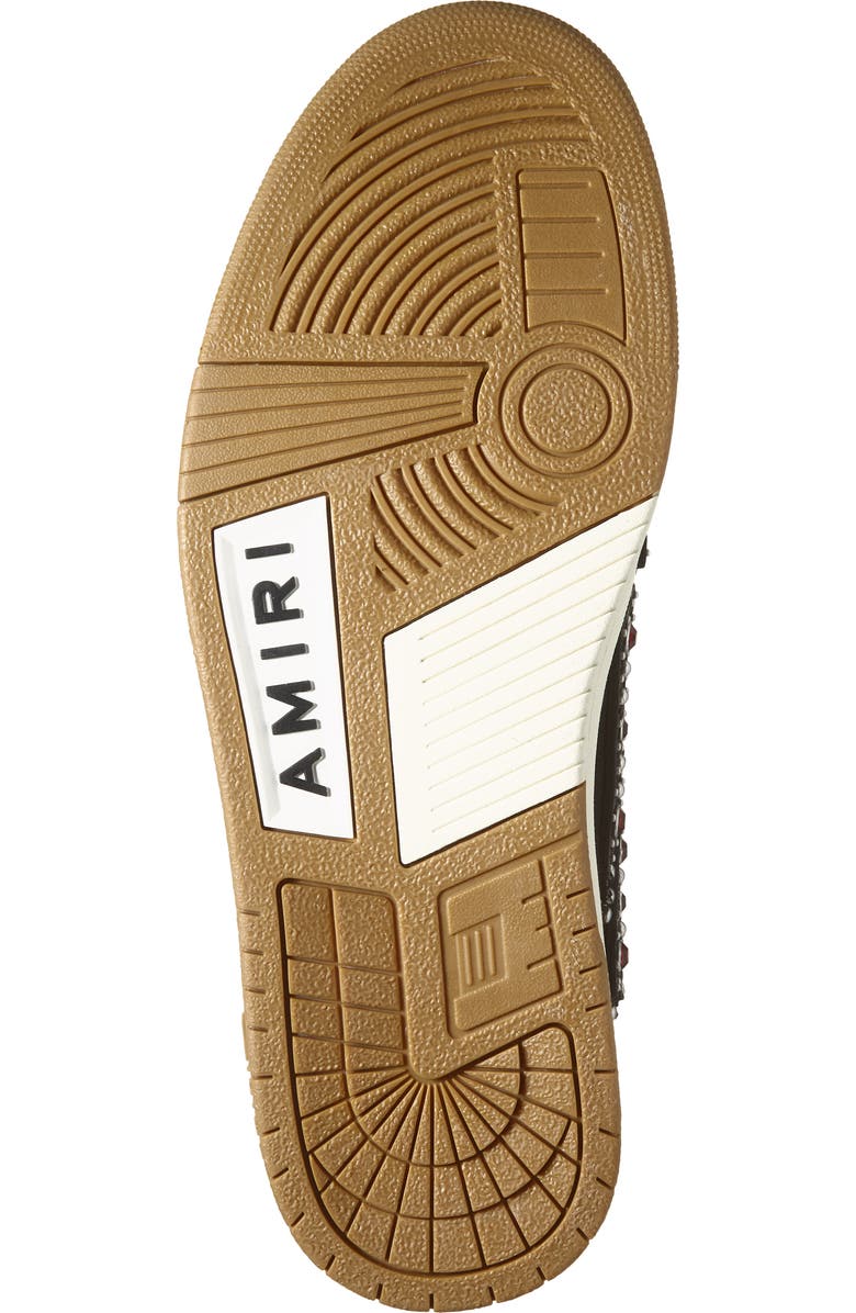 AMIRI Studded Skeleton Low Top Sneaker, Alternate, color, Black