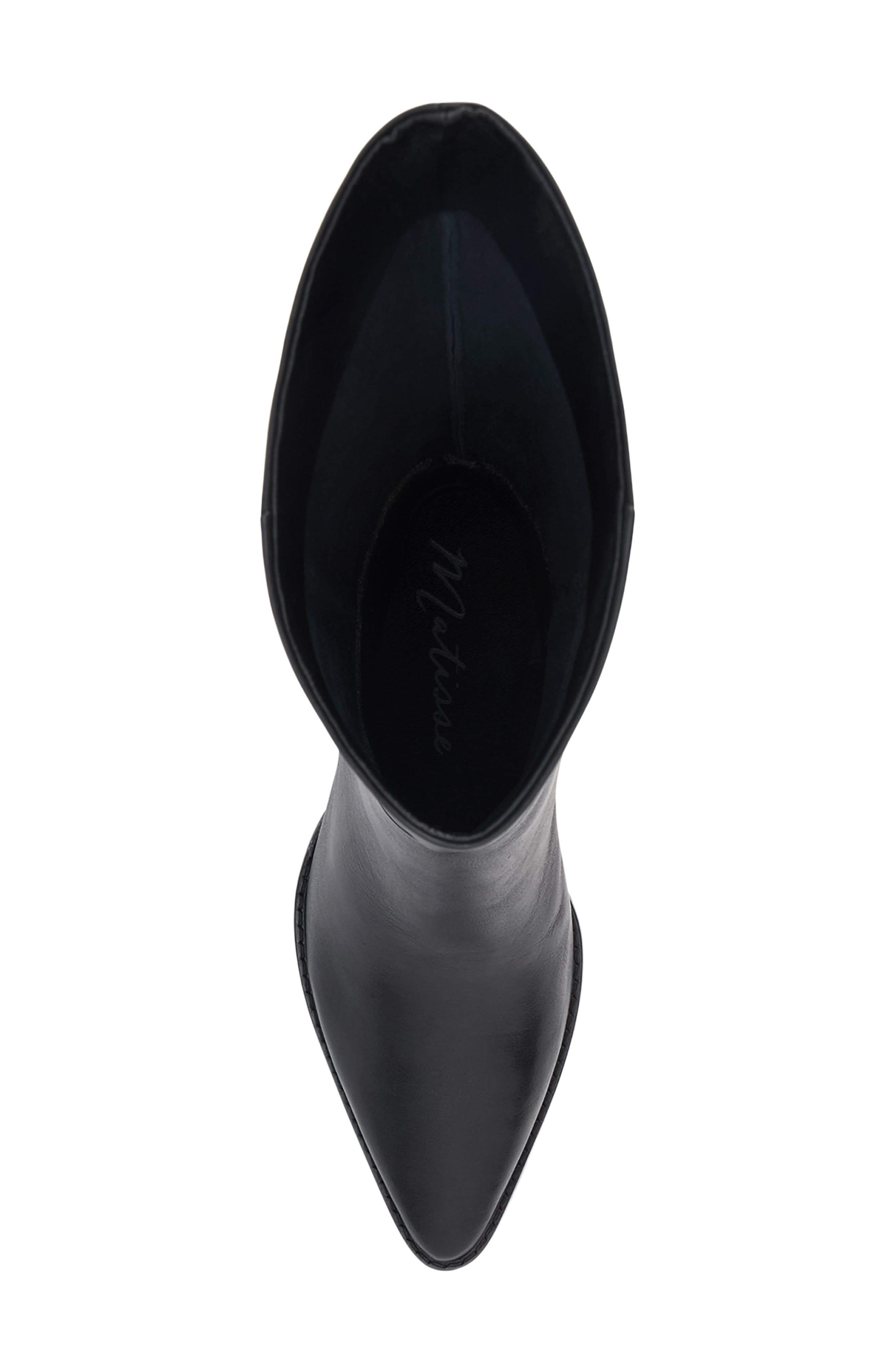 Edie Pointed Toe Boot, Alternate, color, BLACK