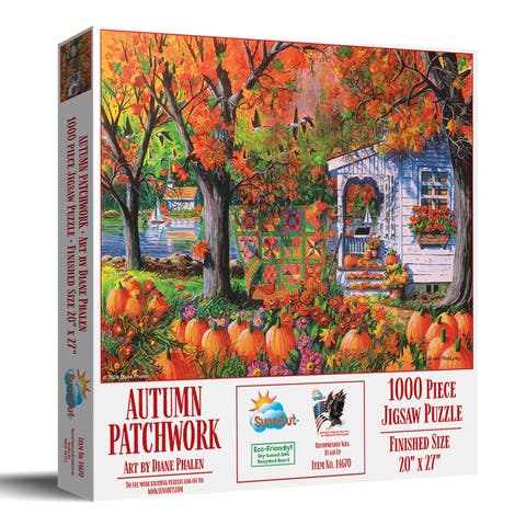 Autumn Patchwork 1000 piece Jigsaw Puzzle for Adults