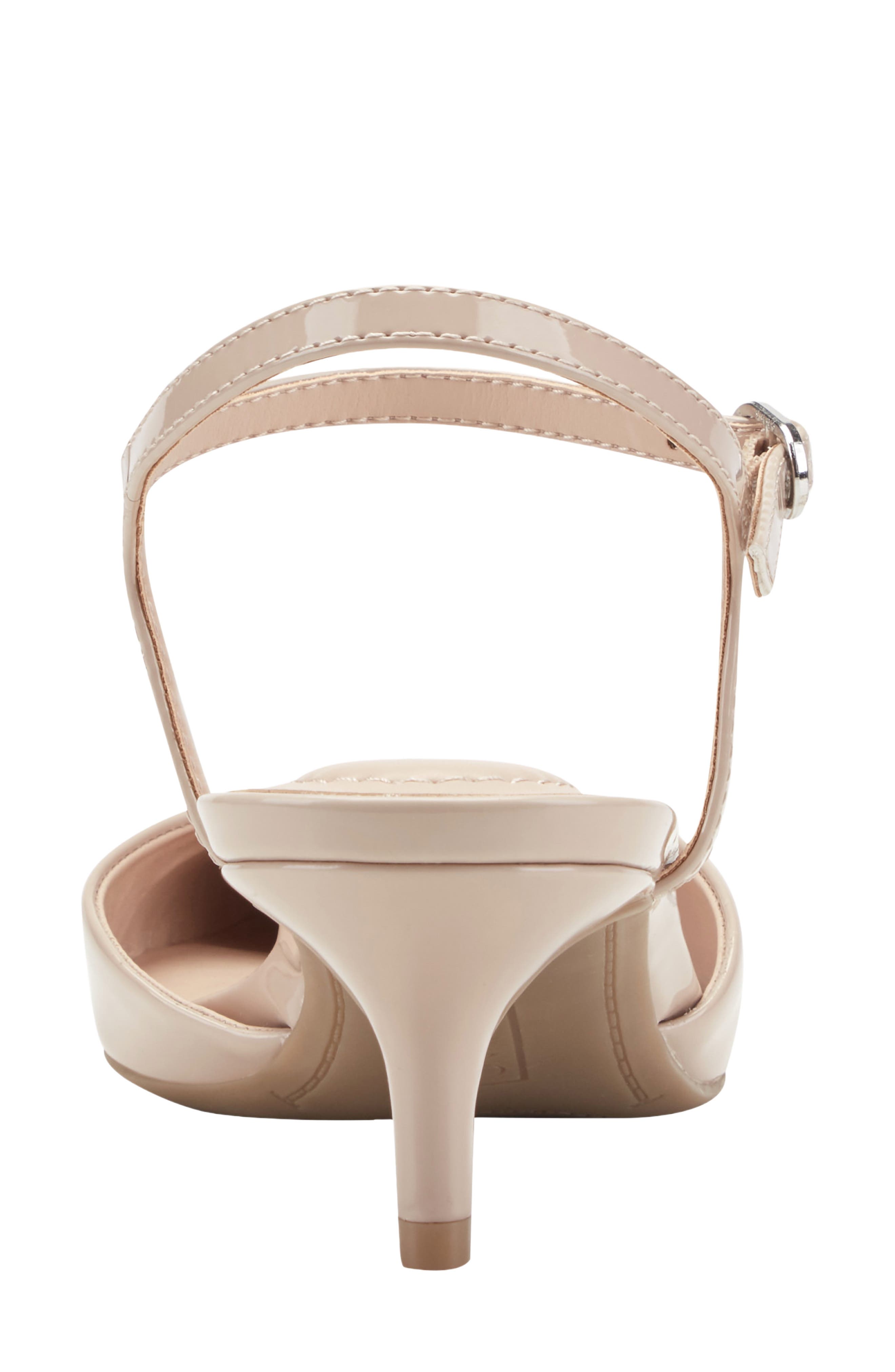 Rose Ankle Strap Pointed Toe Kitten Heel Sandal, Alternate, color, MEDIUM NATURAL