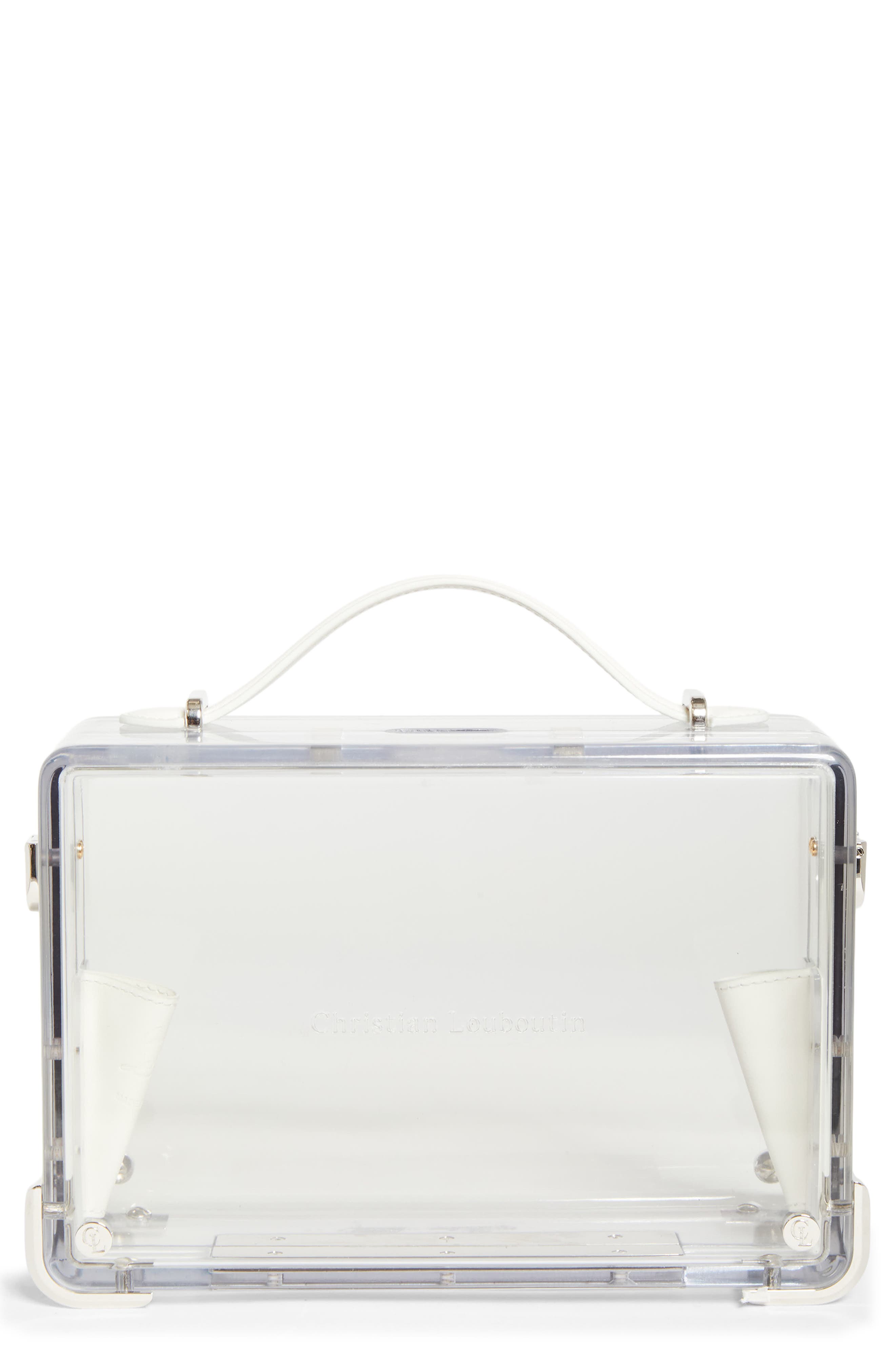 Small Tactical Thru Clear Crossbody Briefcase Bag, Main, color, W003 - TRANSPARENT