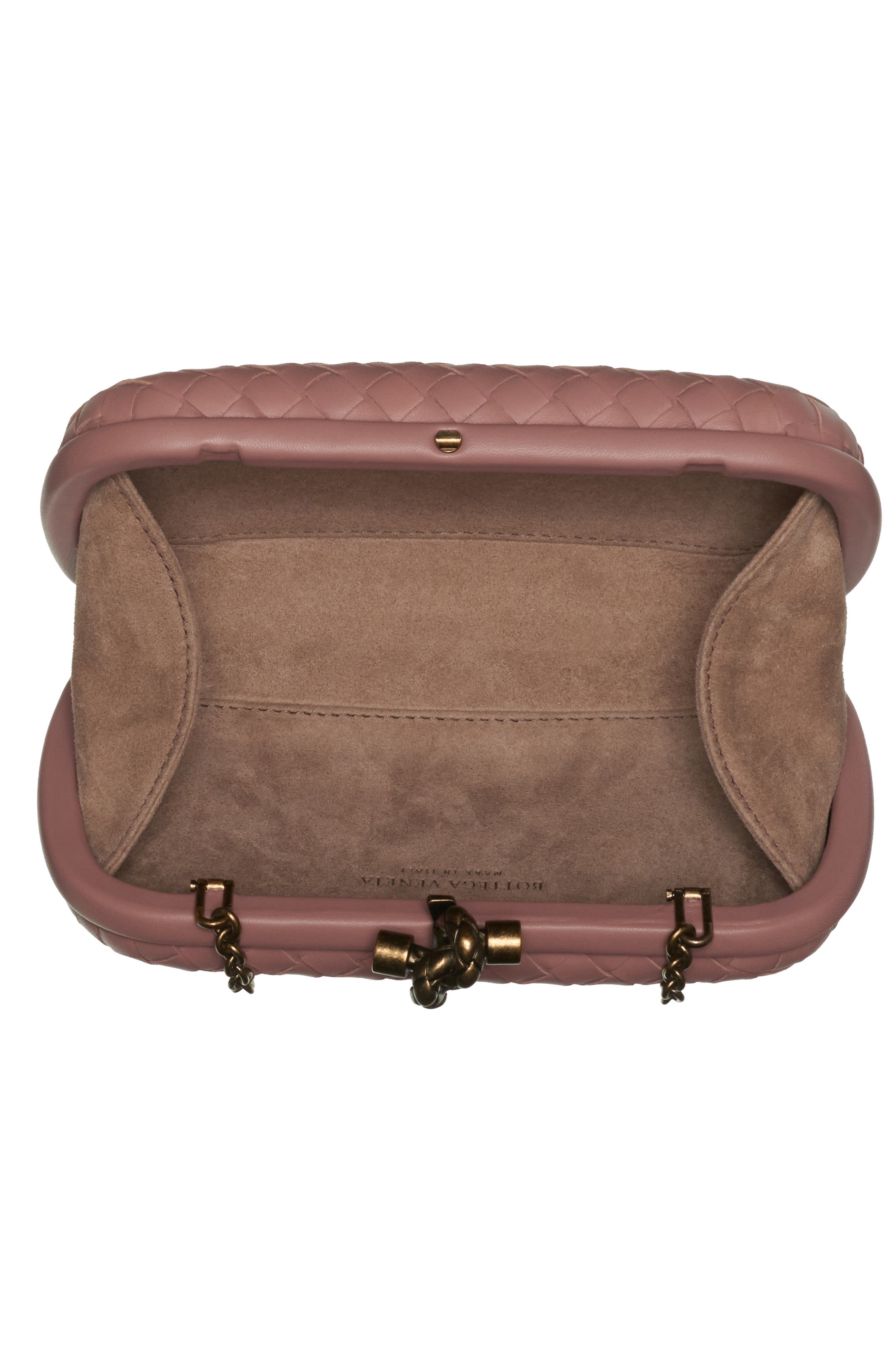 Bottega Veneta Intrecciato Leather Knot Clutch, Alternate, color, 