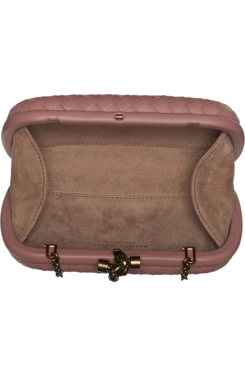Bottega Veneta Intrecciato Leather Knot Clutch, Alternate, color,