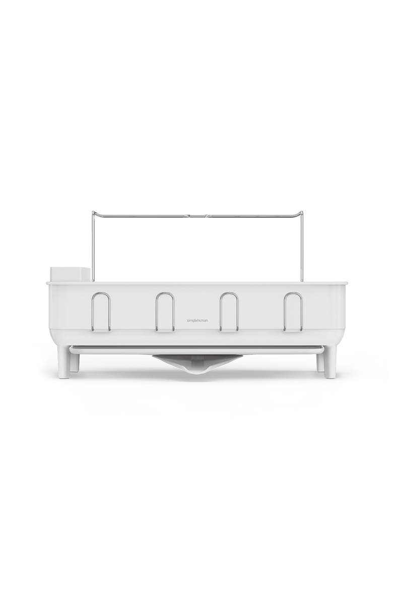 steel frame dishrack, Alternate, color, WHITE