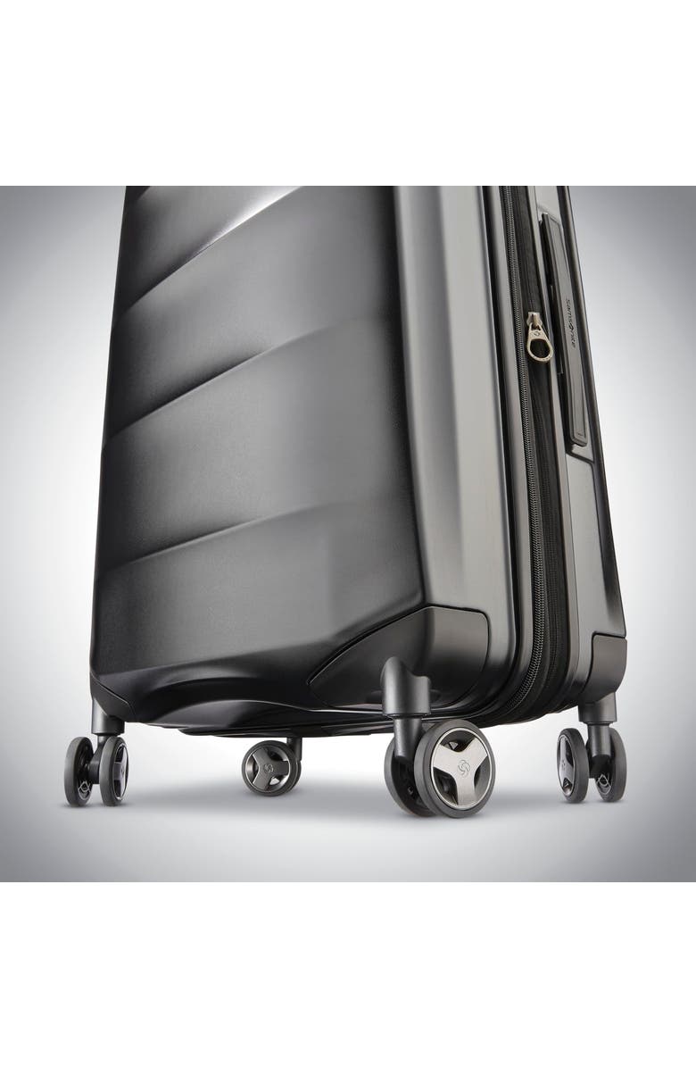 Samsonite Octiv 2-Piece Set (Pro Front Pocket 20/28) Hardside Spinner, Alternate, color, Stealth Black