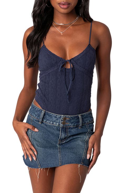 Lacey Keyhole Knit Bodysuit