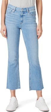 PAIGE Colette Raw Hem Crop Flare Jeans
