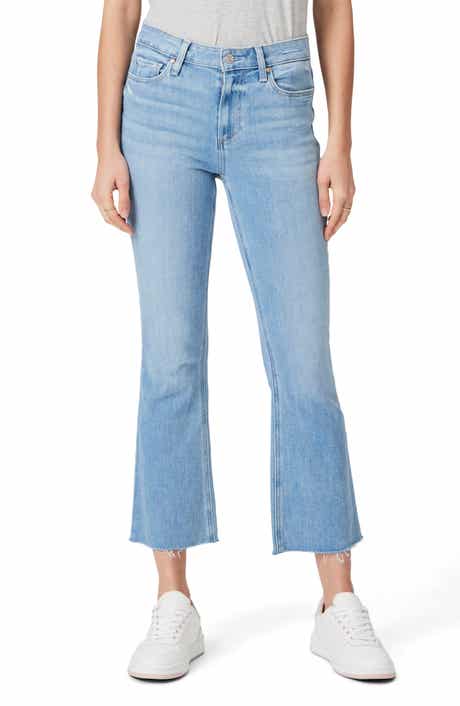 PAIGE Colette Raw Hem Crop Flare Jeans