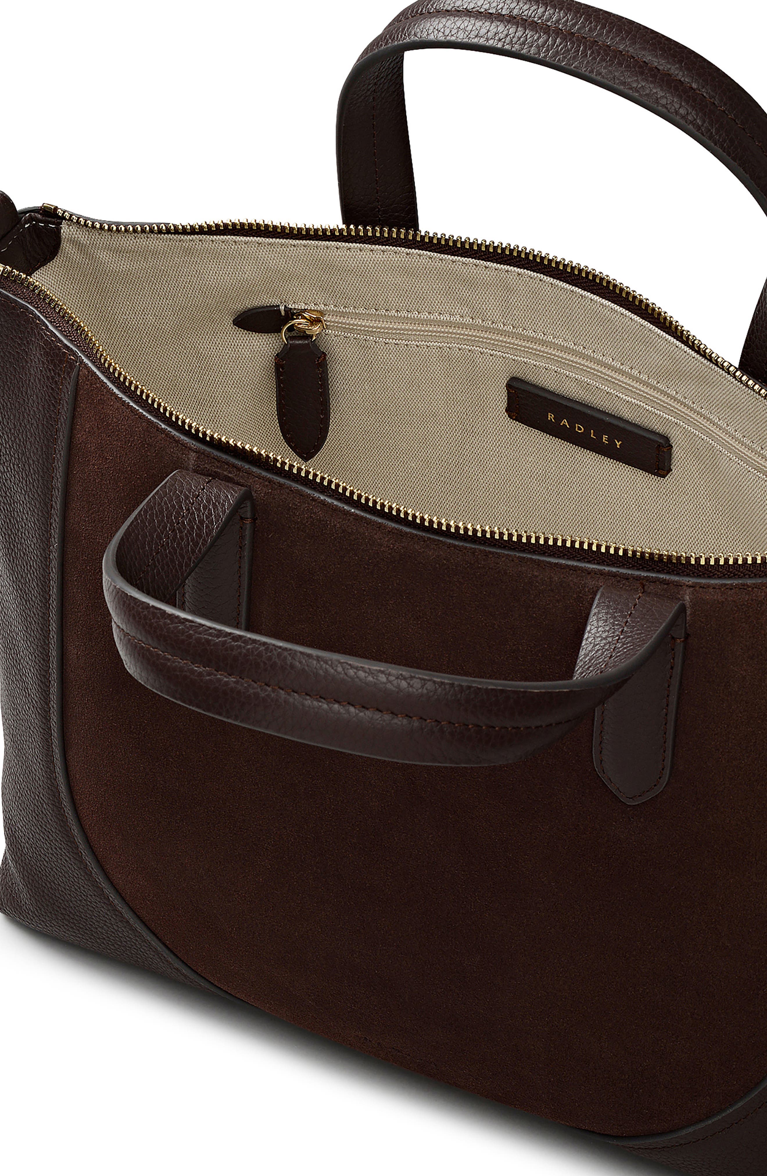 Radley Wood Park Medium Tote Bag, Alternate, color, Dark Oak