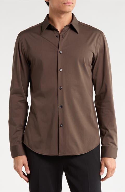 Sylvain ND Structure Knit Button-Up Shirt